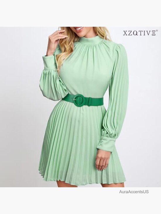 Wide PU Leather Belt with Round Buckle for Jeans & Dresses